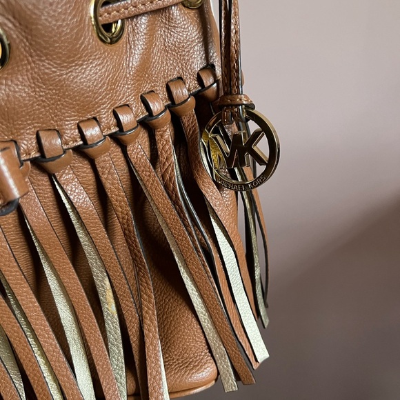 Michael Kors Bucket Bag with Fringe - Picture 5 of 11